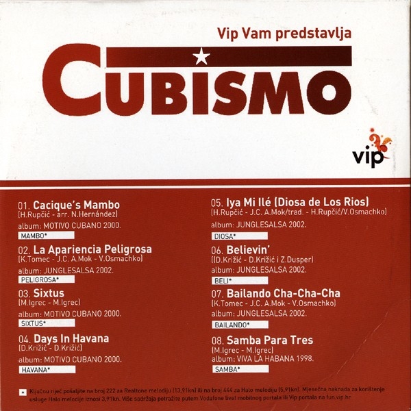 VIP vam predstavlja Cubismo - front.jpg